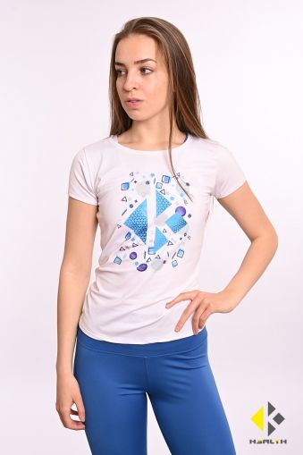 Women's sports t-shirt   KHEALTH BLUE SKY