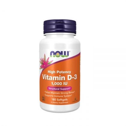 NOW365 Vitamin D-3 - 1000IU - 180 soft gels
