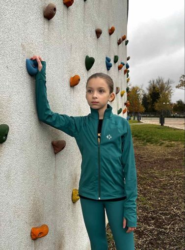 Kids' Full-Zip hoodie КHEALTH ERGOFIT GREEN