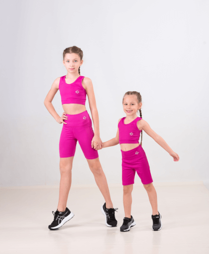 Children's sports shorts leggings   KHEALTH FUCHSIA