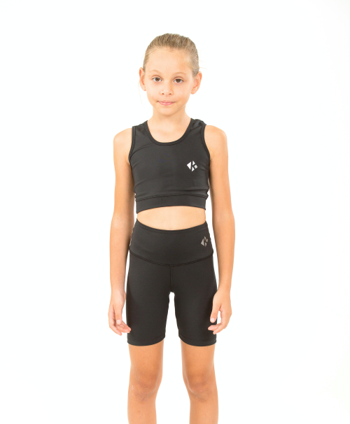 Girls' Biker Shorts KHEALTH BLACK