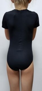 Black bodysuit short sleeves KHEALTH
