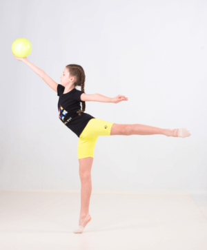 Детски спортен къс клин до коляното KHEALTH LIME AIR