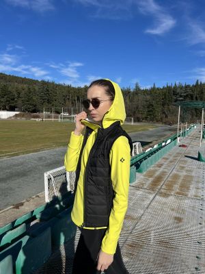 Womens' Full-Zip hoodie КHEALTH WATERPROOF LIME