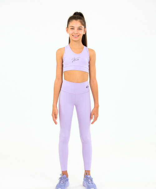 Детски спортен дълъг клин KHEALTH LILAC FLOW